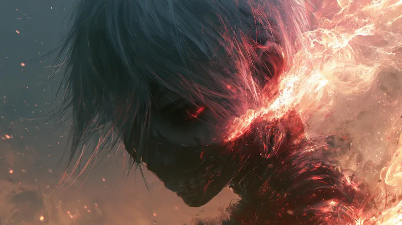 Blazing Ghoul Dark Anime Wallpaper wallpaper