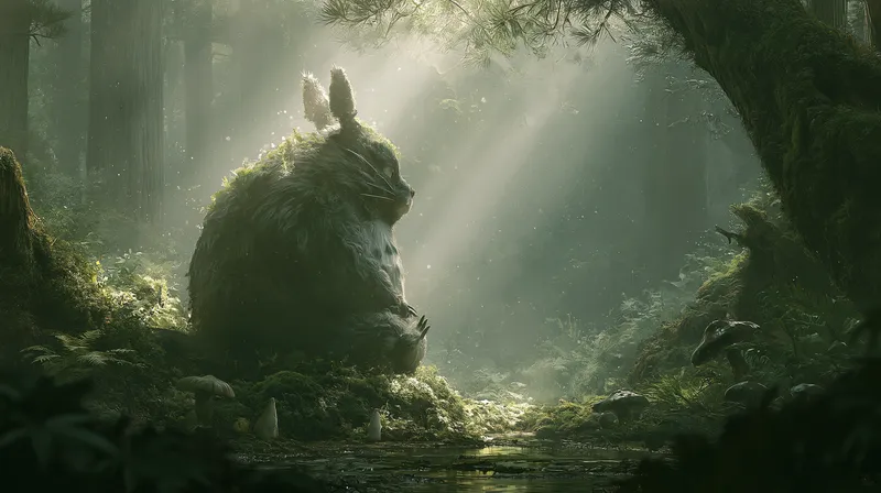Totoro Desktop Wallpaper 4K wallpaper