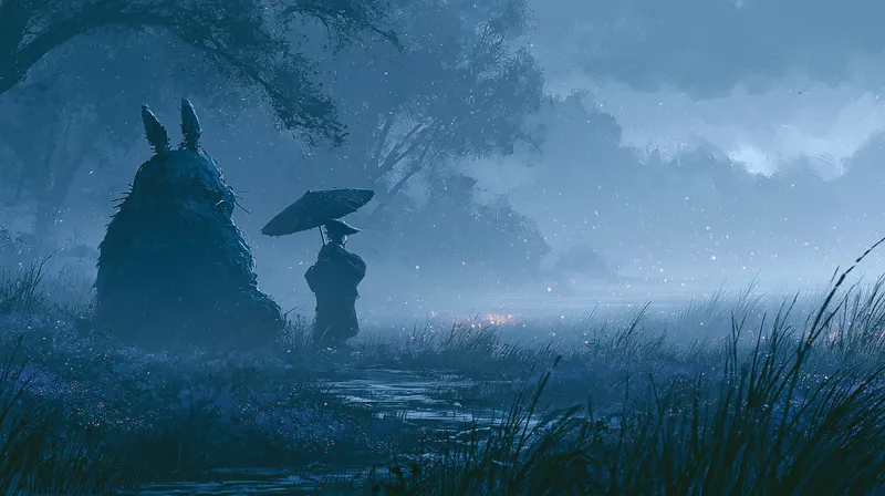Rainy Night Totoro Wallpaper wallpaper