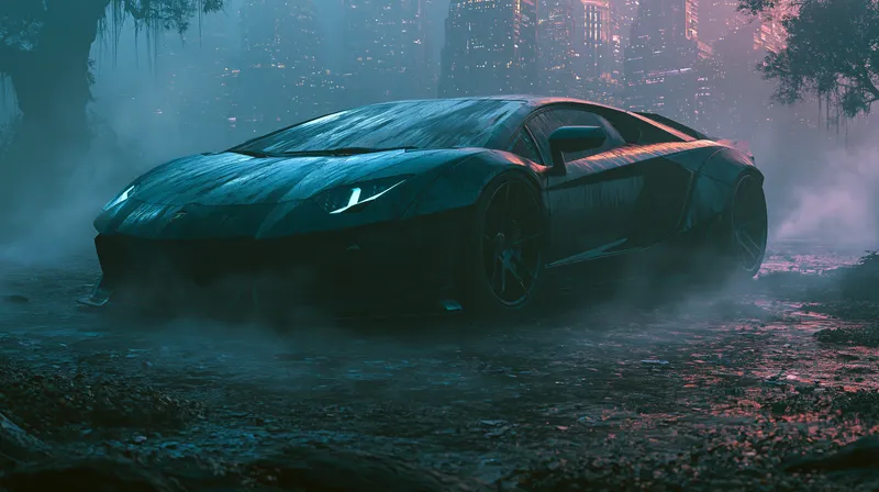 Desktop Lamborghini Aventador Wallpaper 4K wallpaper