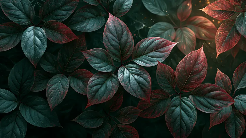 Dark Crimson Leaves Desktop Wallpaper wallpaper