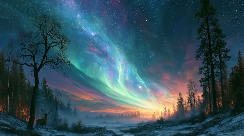 Northern Lights Desktop Wallpaper 4K wallpaper