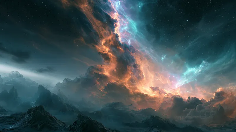 Stormy Nebula Cloud Wallpaper wallpaper