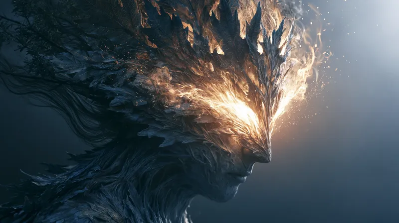 Blazing Ember Sleep Token Desktop Wallpaper wallpaper