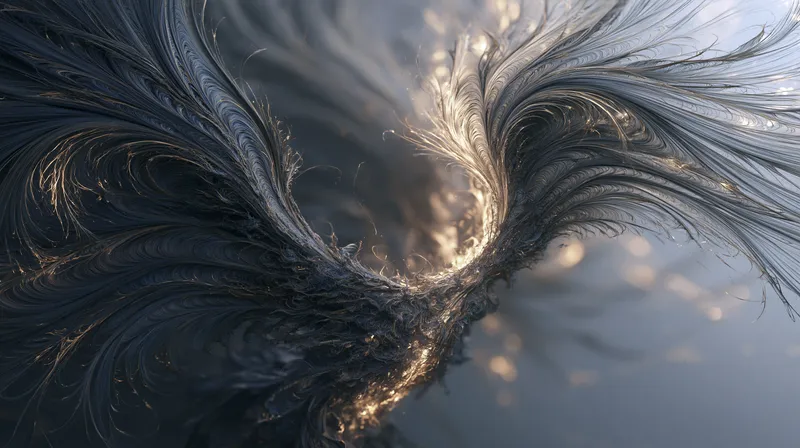 Swirling Feather Aero Desktop Wallpaper 4K wallpaper