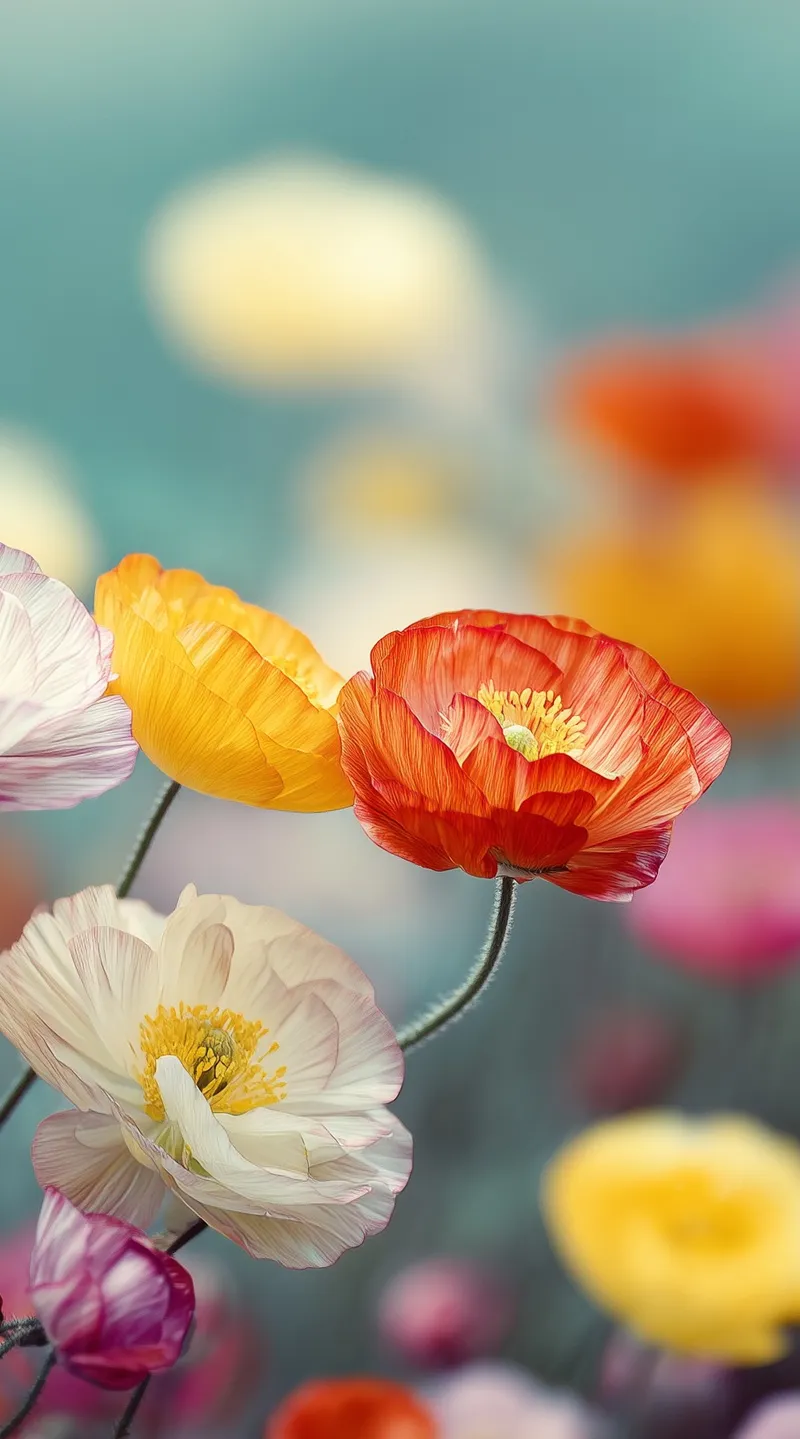 Poppy Field in Bloom (Mobile) wallpaper