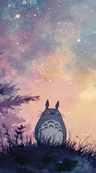 Totoro With A (Mobile) wallpaper
