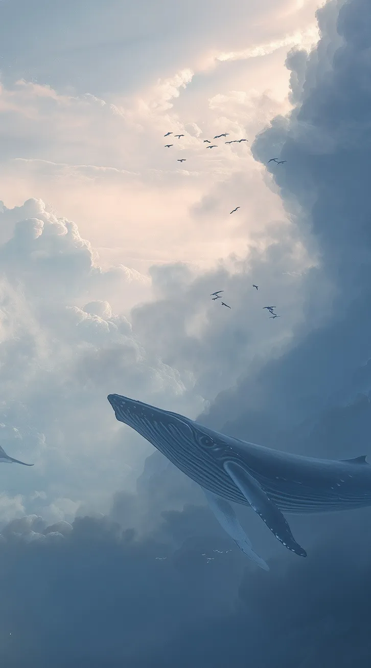 Sky Whales (Mobile) wallpaper