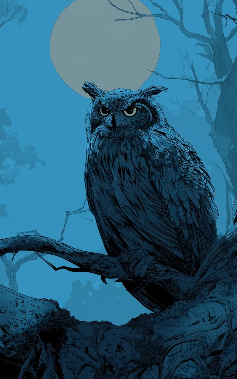 Moonlit Sentinel (Mobile) wallpaper