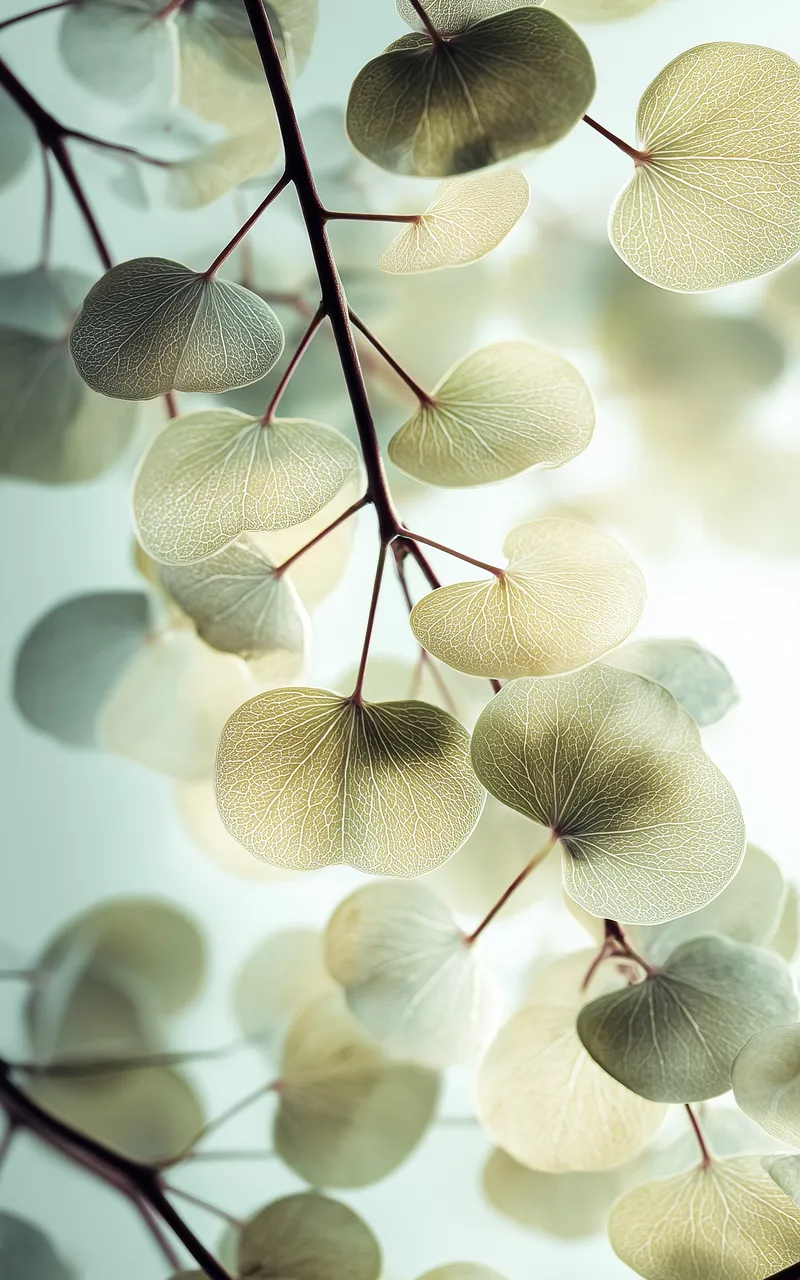 Silver Dollar Eucalyptus Branches (Mobile) wallpaper